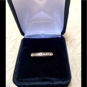 Women’s silver tone anniversary band